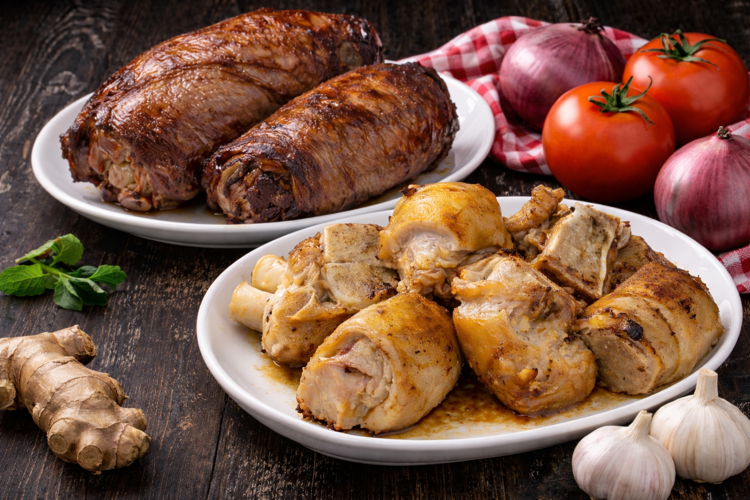 Traditional, Rich, Slow-Cooked Beef Trotters & Shank Delicacy