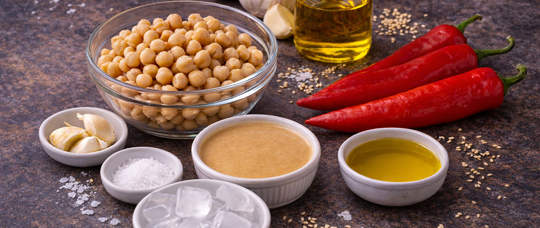 Red Pepper Hummus with Crispy Pita Chips